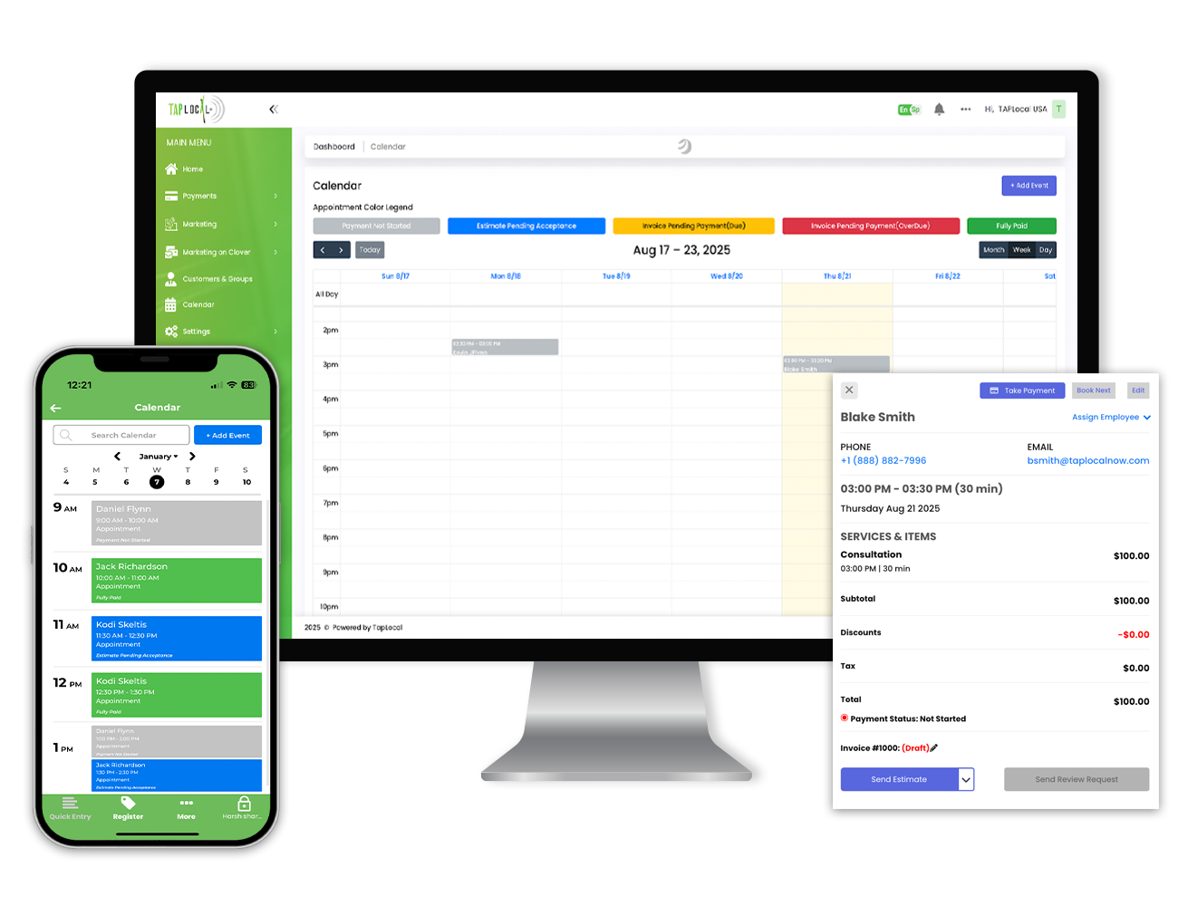 CalendarFeaturesDashboardMac - TAPLocal USA